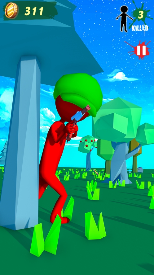 水与彩弹射击战游戏截图