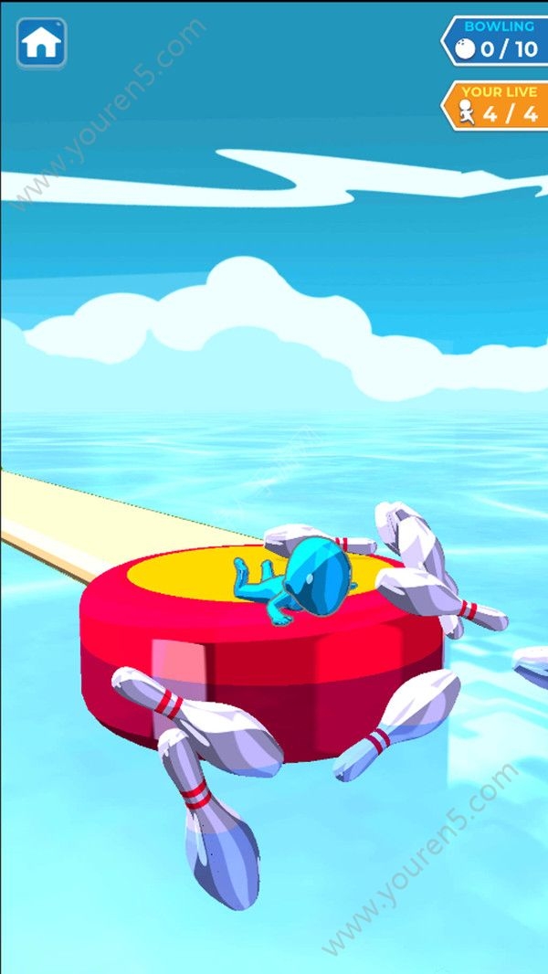 水上滑行保龄球游戏截图