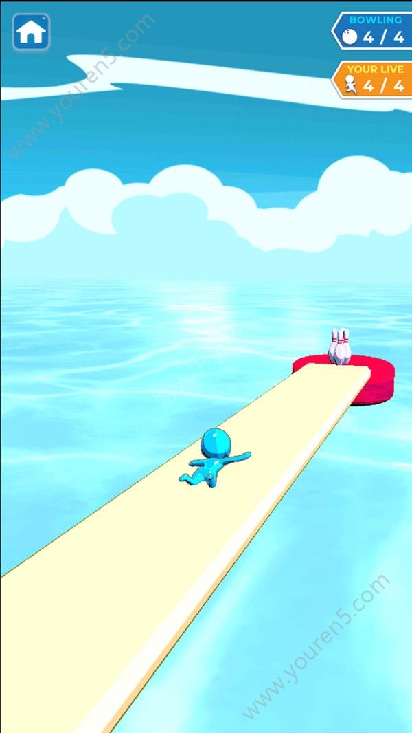 水上滑行保龄球游戏截图