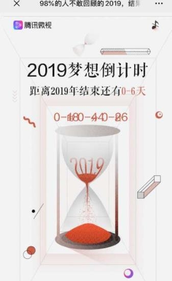 腾讯微视98%得人不敢回顾的2019游戏截图