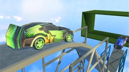 巨型坡道汽车跳跃特技3D游戏截图