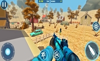 惊人的3D枪射击战场游戏截图