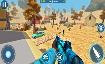 惊人的3D枪射击战场游戏截图