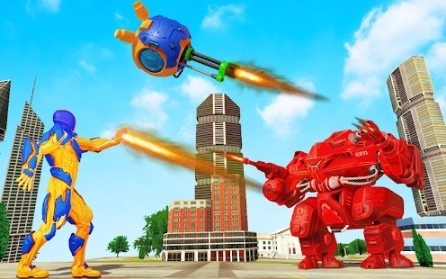 未来飞行机器人球变换游戏截图