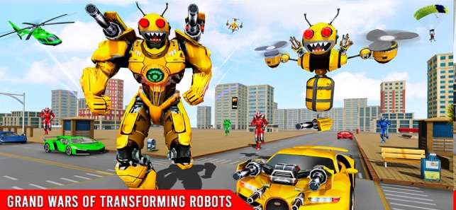 蜜蜂机器人变换3D游戏截图