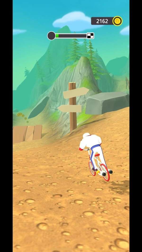 绝壁爬坡自行车游戏截图
