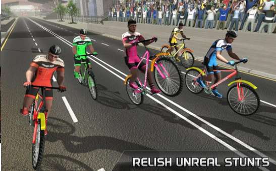 自行车城市公路赛游戏截图