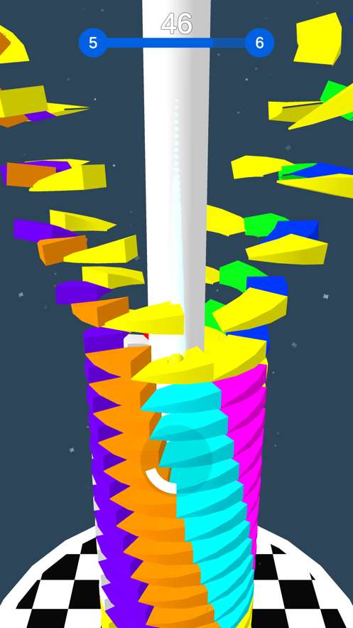 下降堆栈球游戏截图