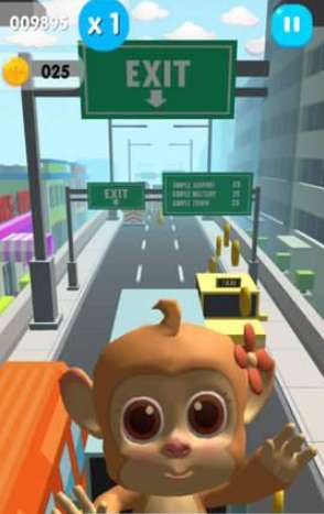 猴子跑酷冒险游戏截图