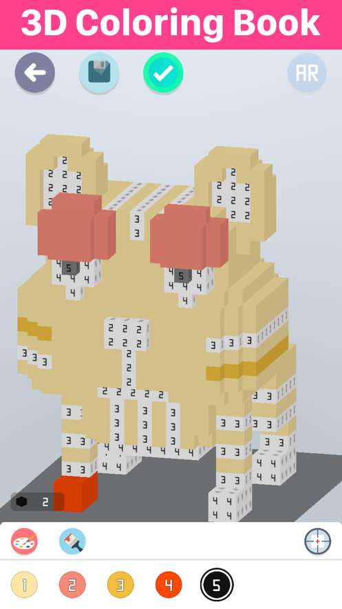 Voxel 3D数字填色游戏截图