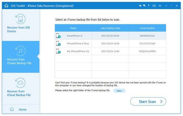 iOS Data Recovery截图