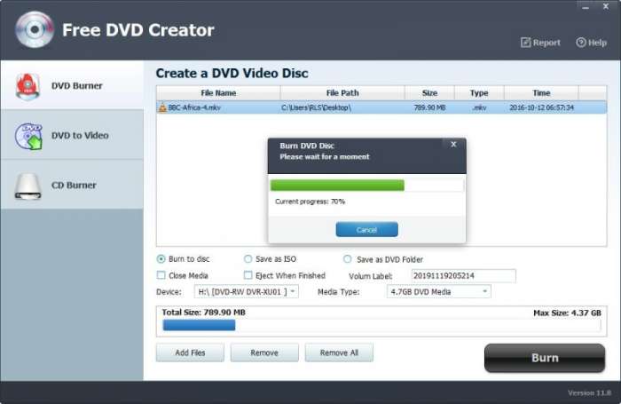 Free DVD Creator截图