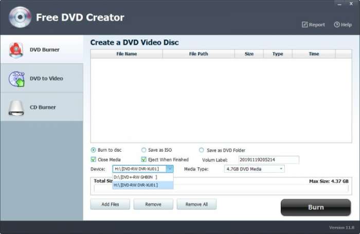 Free DVD Creator截图