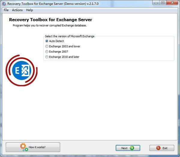 Recovery Toolbox for Exchange Server截图