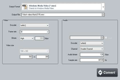 Flash to WMV Converter截图