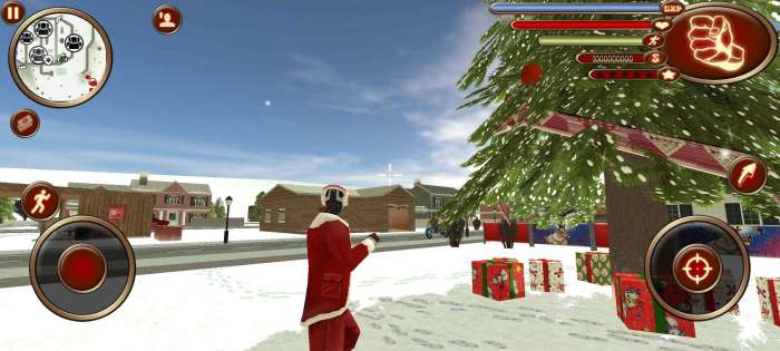 圣诞绳索英雄破解版截图