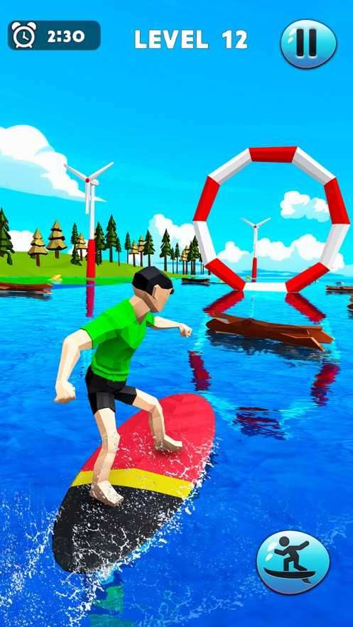 疯狂的水上冲浪特技截图