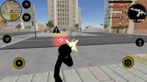 火柴人绳索英雄破解版截图