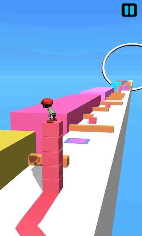 在立方体上冲浪的男孩3D截图