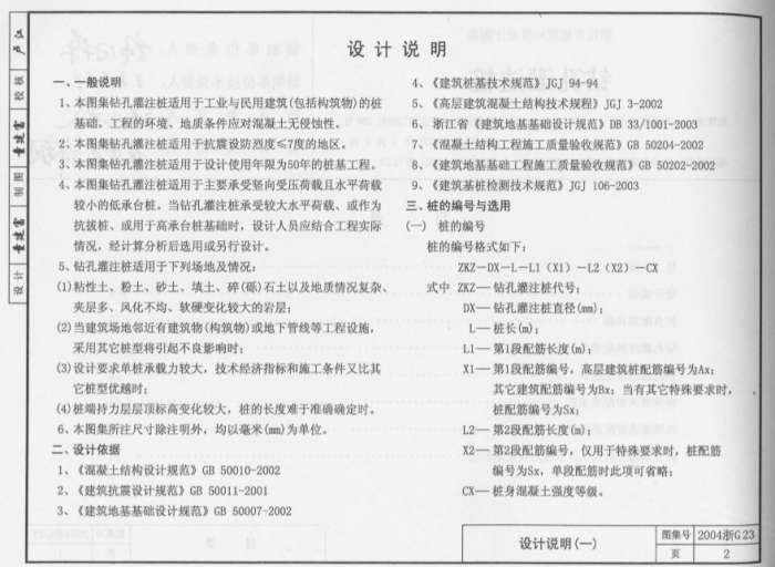 2004浙G23钻孔灌注桩图集截图