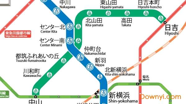 横滨地铁线路图截图