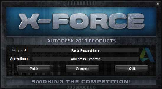 autocad2019注册机截图