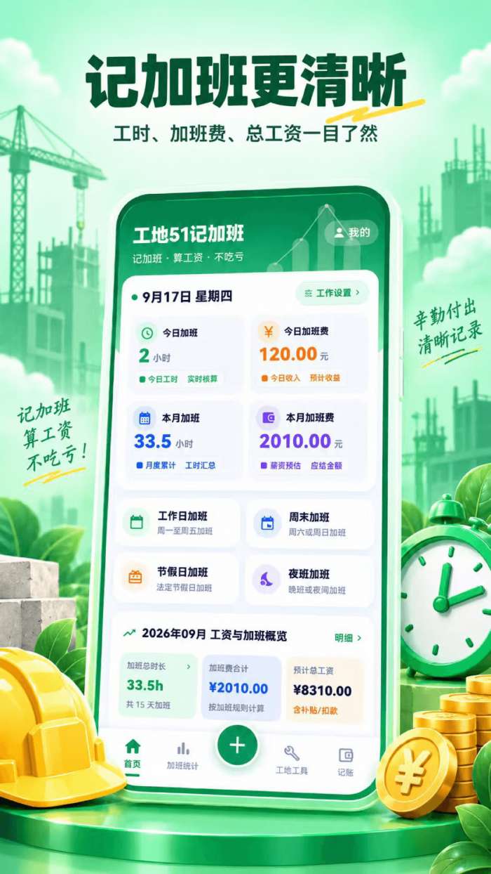 工地51记加班截图