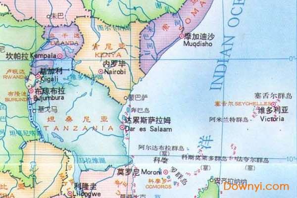 非洲旅游地图高清版截图