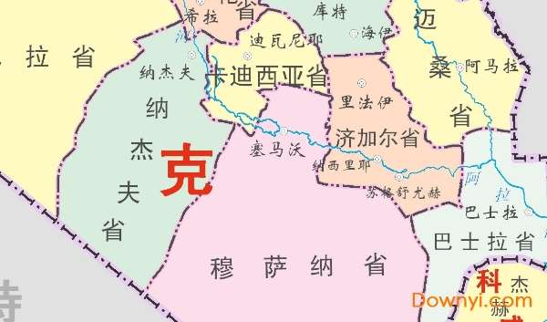 伊拉克地图高清版大图截图