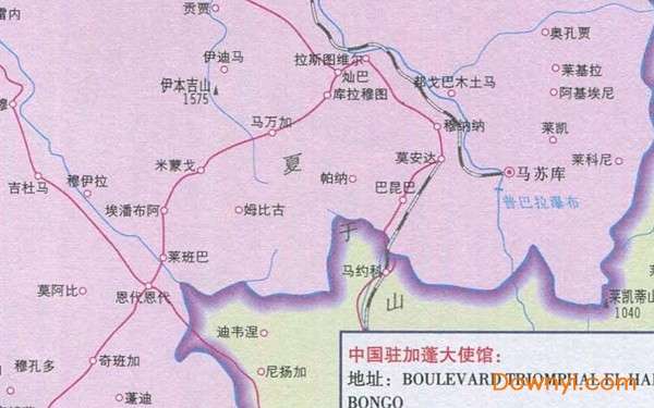 圣多美和普林西比加蓬旅游地图截图