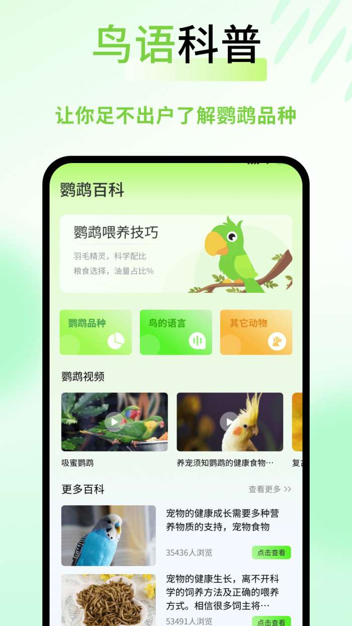 鹦鹉语言翻译器截图