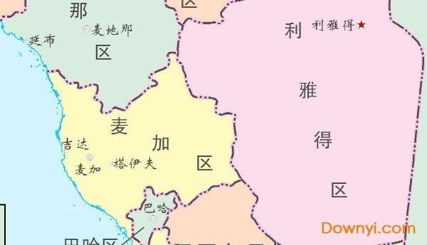 沙特阿拉伯地图高清版截图