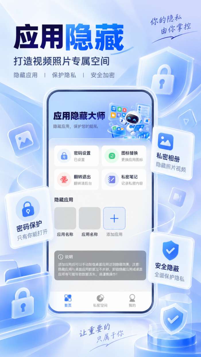 应用自动隐藏截图