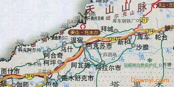 新疆自驾游地图截图