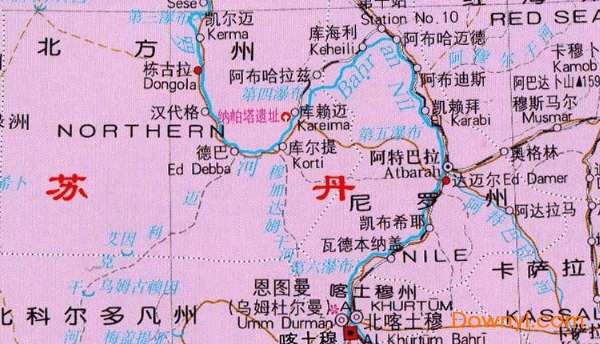 苏丹地图中文版截图