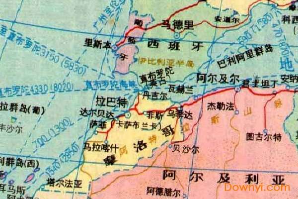 非洲地图全图高清版截图