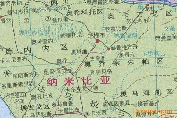 非洲南部地图截图