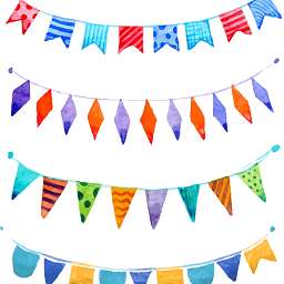 小彩旗图片素材 