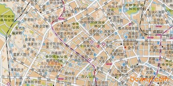 成都旅游地图截图