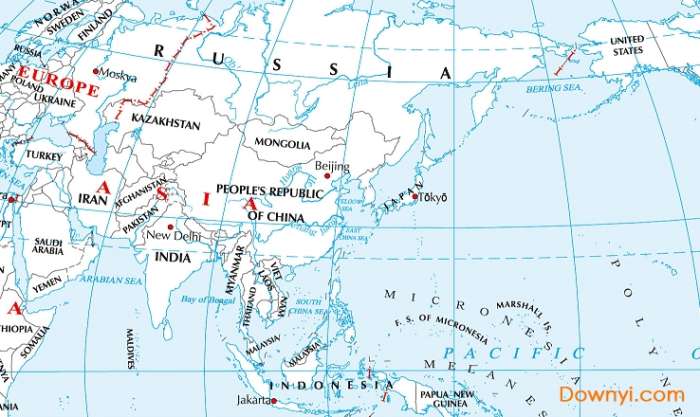 世界地图英文版2019截图