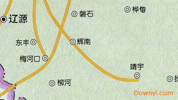 吉林省高速公路地图高清版截图