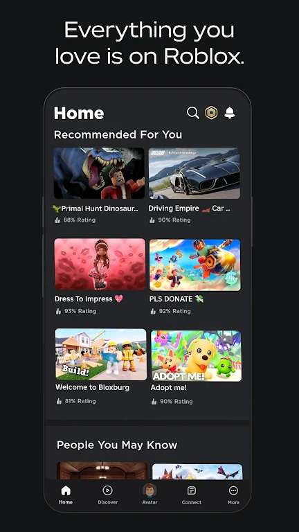 ROBLOX 游戏官网入口截图