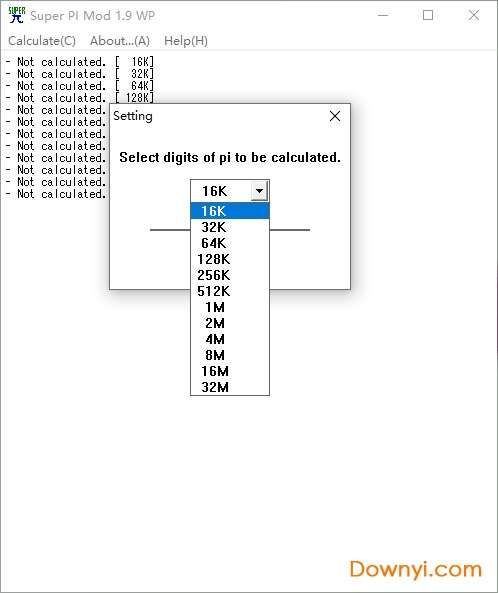 super pi win10版(cpu测试)截图