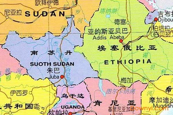 非洲地图高清版大图截图