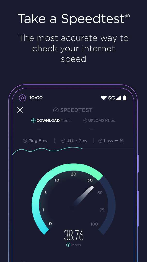 speedtest 测网速截图