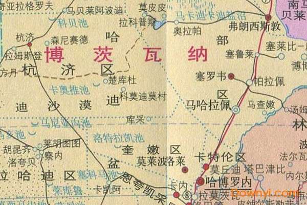 非洲南部地图截图