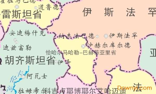 伊朗地图高清中文版截图