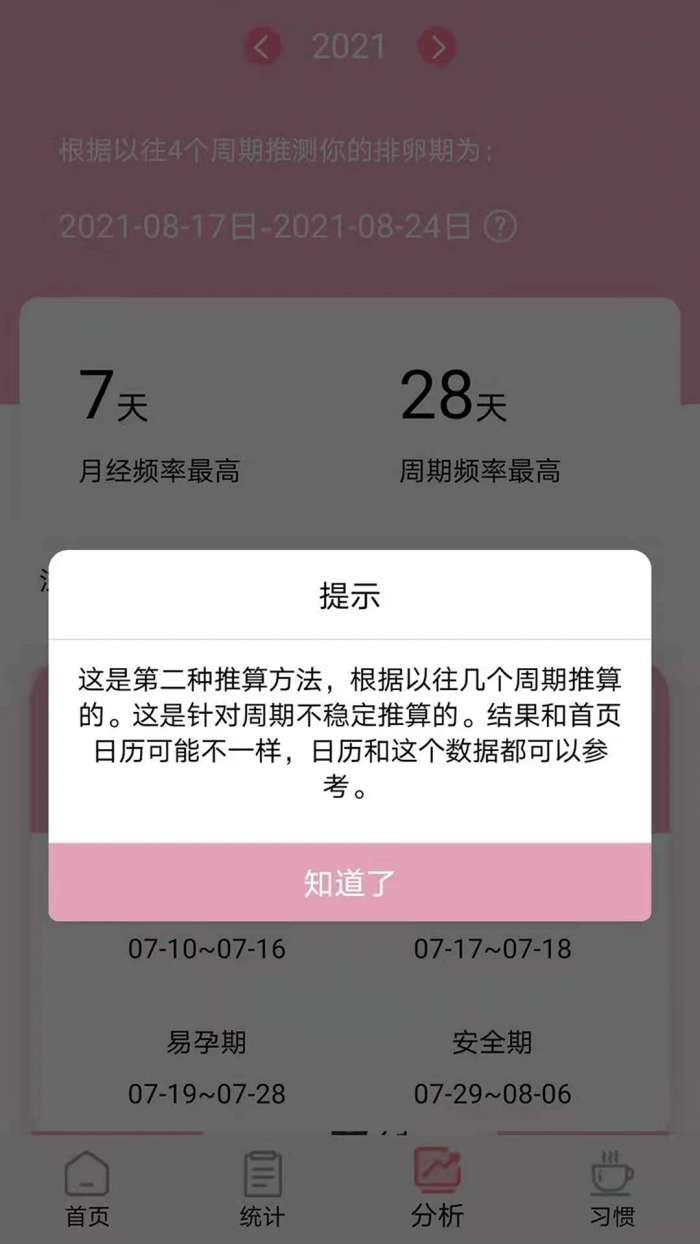 排卵期计算器截图