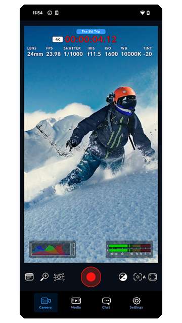 blackmagic camera截图