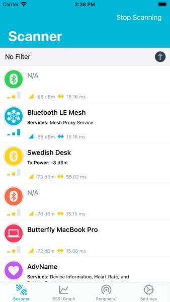 nRF Connect截图